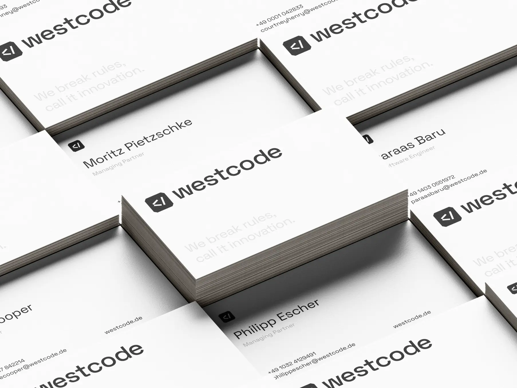 Westcode Team Business Cards